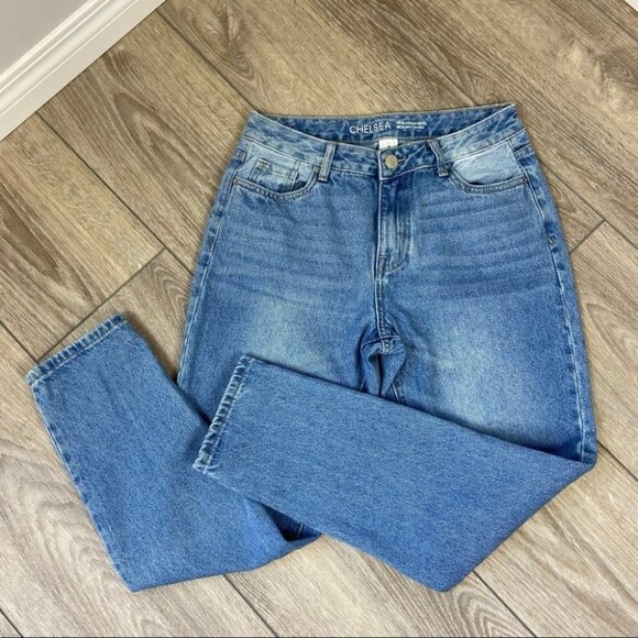 Mandee Chelsea Vintage Straight Mid Rise Jeans - Picture 2 of 15